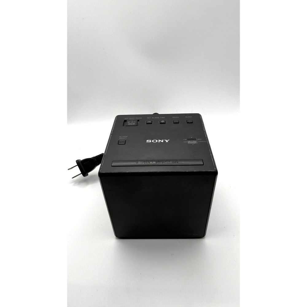 Sony ICF-C1 Desktop Alarm Clock AM FM Radio Black Sony ICFC1